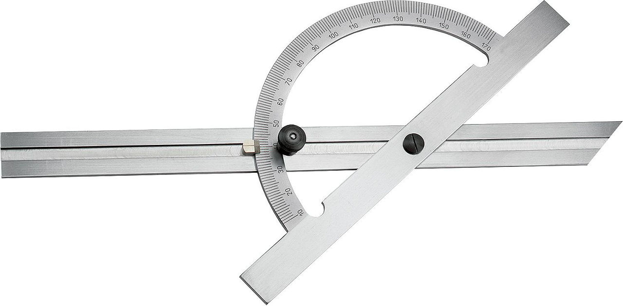 Gradmesser 10-170°, Stahl verchromt, Standardausführung 200 x 400 mm Gradmesser 10-170°, Stahl verchromt, Standardausführung 200 x 400 mm