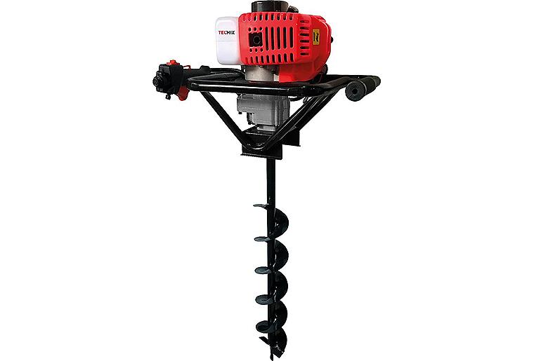 Erdbohrer-Set TECMIX EB 2000 Set mit Benzinmotor und Ø100mm Bohrer