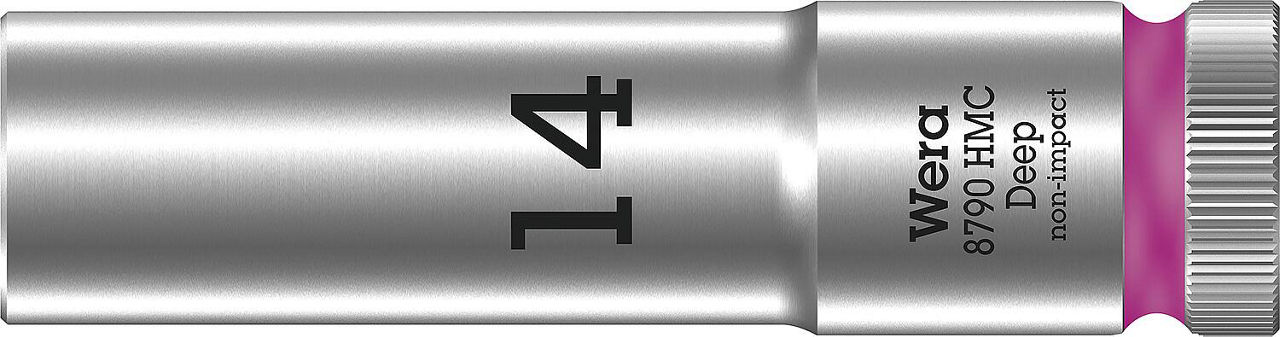 Außensechskant-Steckschlüsseleinsatz Wera 8790 HMC Deep mit 1/2"-Antrieb, metrisch, lang, SW 14,0 x 83 mm Außensechskant-Steckschlüsseleinsatz Wera 8790 HMC Deep mit 1/2"-Antrieb, metrisch, lang, SW 14,0 x 83 mm