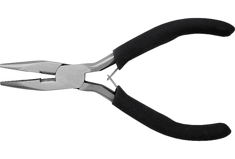 Mechaniker-Flachrundzange L: 114mm, Backen gerändelt