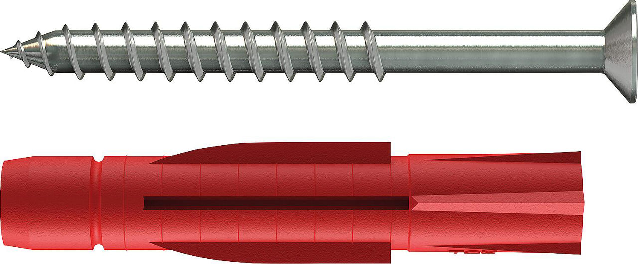 Allzweckdübel Tri 6x51 mm + Schraube VPE 50 Stück Allzweckdübel Tri 6x51 mm + Schraube VPE 50 Stück