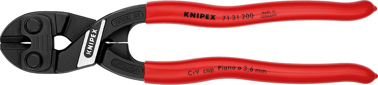 CoBolt Kompaktbolzenschneider KNIPEX L: 200mm mit Schneidenaussparrung