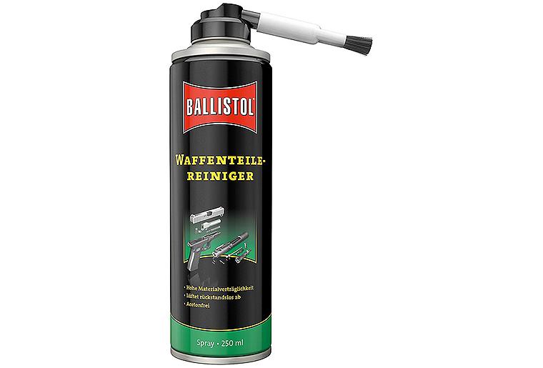 Waffenteilereiniger BALLISTOL mit Aufsteckpinsel, 250ml Sprühdose Waffenteilereiniger BALLISTOL mit Aufsteckpinsel, 250ml Sprühdose