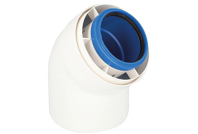 CondensBlue AZ-C Aussenwand Bogen 45° DN 80/125