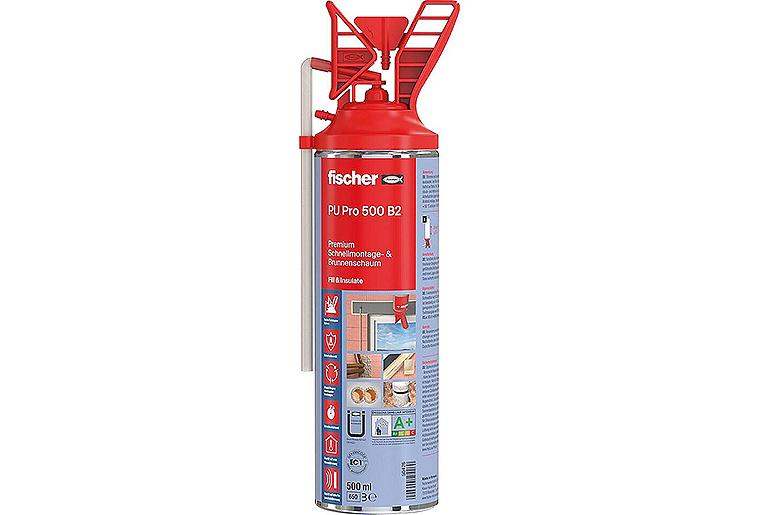 Fischer Premium-Schnellmontage & Brunnenschaum Typ PU Pro 500 B2 / 1 Stück Fischer Premium-Schnellmontage & Brunnenschaum Typ PU Pro 500 B2 / 1 Stück
