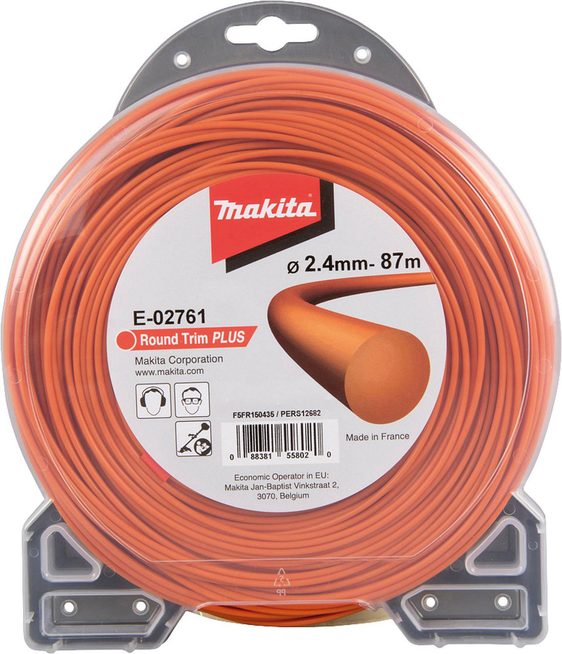 Mähfaden MAKITA E-02761 Ø2,4mm, Länge 87m rund Mähfaden MAKITA E-02761 Ø2,4mm, Länge 87m rund