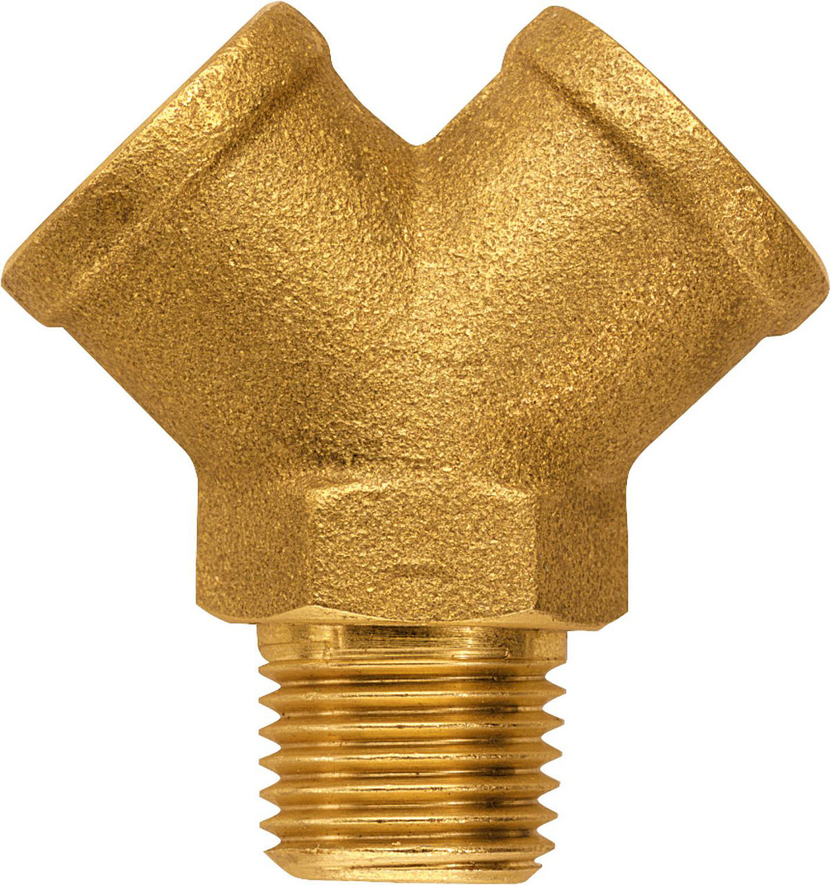 Y-Stück 2x IG 1x AG kon. R 3/8"a./G 3/8i. Y-Stück 2x IG 1x AG kon. R 3/8"a./G 3/8i.