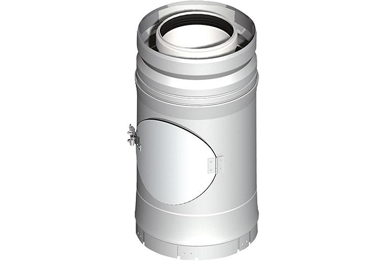 Kunststoff-Abgassystem Kontroll-Rohr, inkl. Klemmband DN 80/125