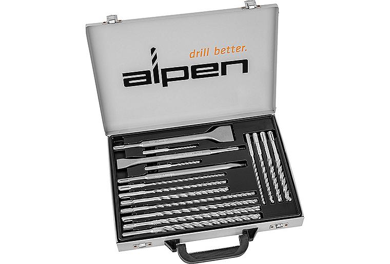 Bohr- und Meißel-Set Alpen 16-teilig SDS-Plus, 4-Schneider Bohr- und Meißel-Set Alpen 16-teilig SDS-Plus, 4-Schneider