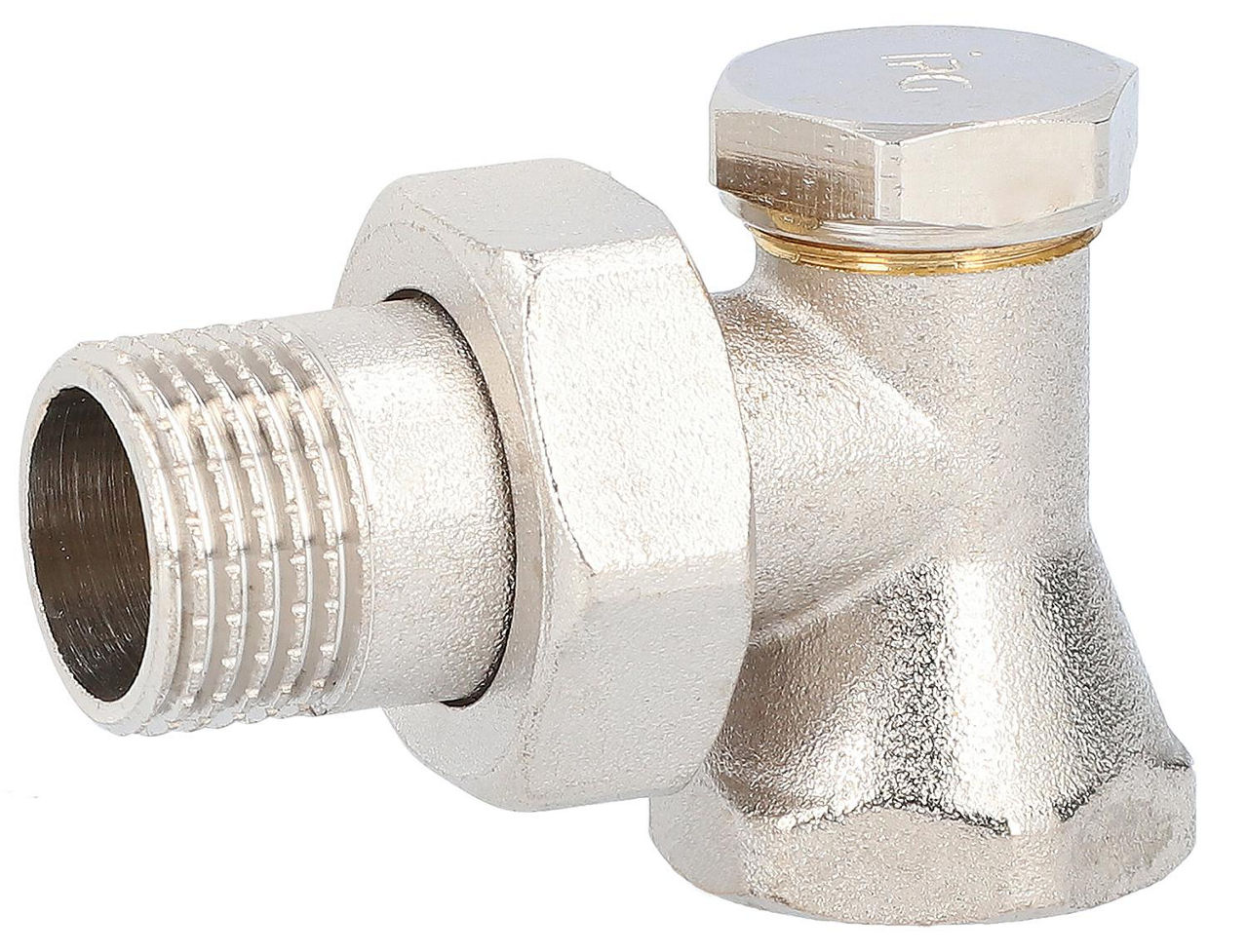 Rücklaufverschraubung DN15 (1/2"), Eckausführung Rücklaufverschraubung DN15 (1/2"), Eckausführung