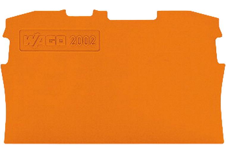 Abschluss- und Zwischenplatte 0,8 mm , orange VPE 25 Stück