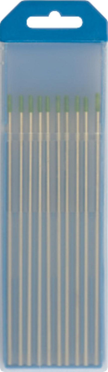 Wolframelektrode Ø 3,2 mm, Grün, VPE = 10 Stück Wolframelektrode Ø 3,2 mm, Grün, VPE = 10 Stück