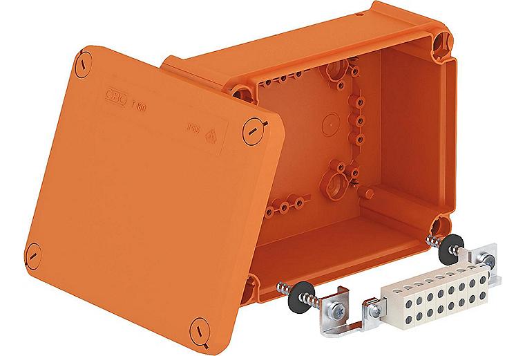 Kabelabzweigkasten OBO FireBox T160ED 190x150x77 mm pastellorange,1 Stück