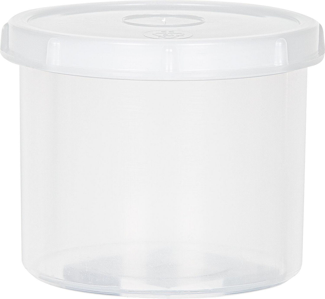 Dose rund mit Schraubdeckel 1000 ml, PP,transparent