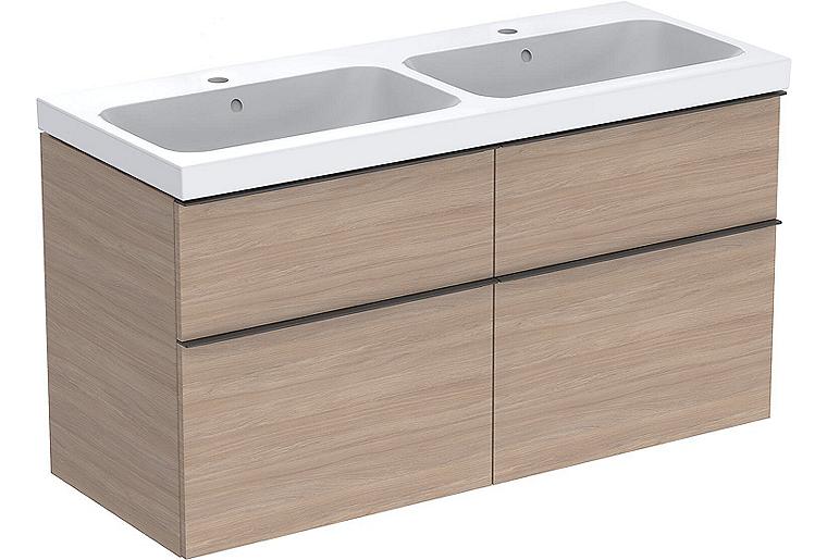 WTU+Keramik-WT Geberit iCon 1200x705x485 mm Eiche/Griff Lava