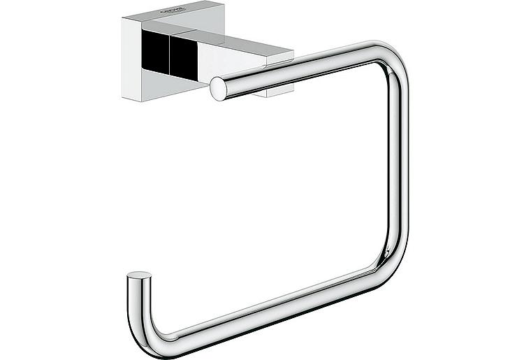 Papierrollenhalter Grohe Essentials Cube ohne Deckel chrom Papierrollenhalter Grohe Essentials Cube ohne Deckel chrom