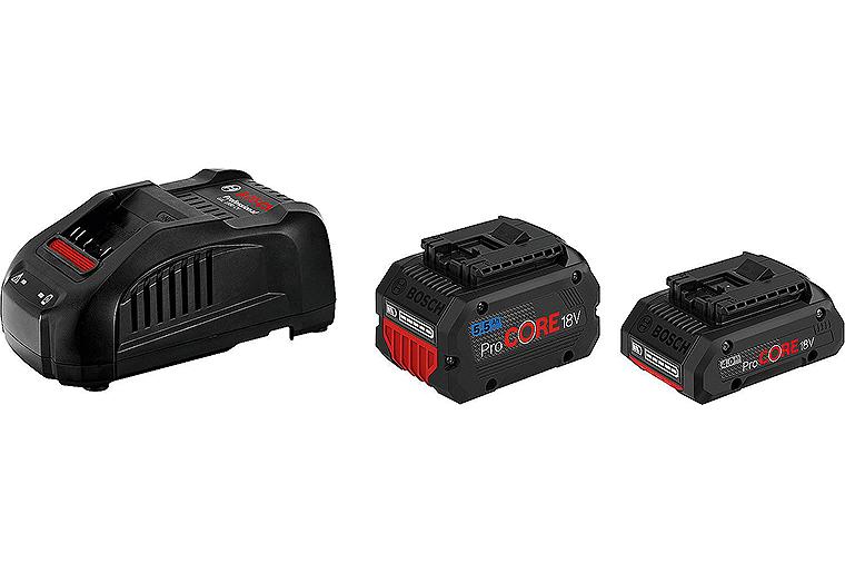Akku-Set BOSCH 18V mit 1x 4,0 Ah ProCORE + 1x 5,5 Ah Akku und Ladegerät