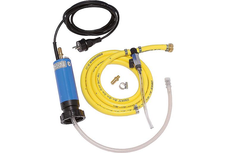 Solar-Wartungspumpe 230V, 2,1 ltr./min. 1/2"Schlauchanschluss Solar-Wartungspumpe 230V, 2,1 ltr./min. 1/2"Schlauchanschluss