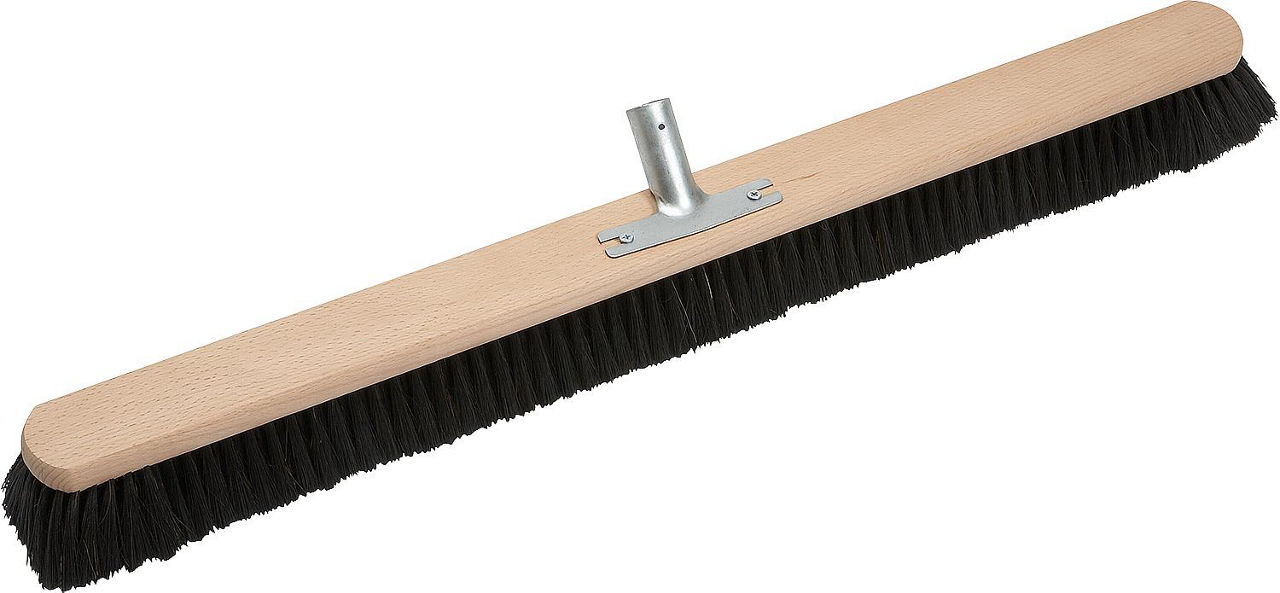 Saalbesen 80cm Holz 8-Reihig mit Metallhalter Haar-Mischung Saalbesen 80cm Holz 8-Reihig mit Metallhalter Haar-Mischung