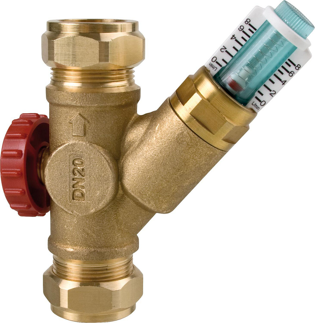 Abgleichventil WattFlow OL beidseitige Klemmverschraubung SRVOL-KVSR DN 20 15 mm, 1-8 L Abgleichventil WattFlow OL beidseitige Klemmverschraubung SRVOL-KVSR DN 20 15 mm, 1-8 L