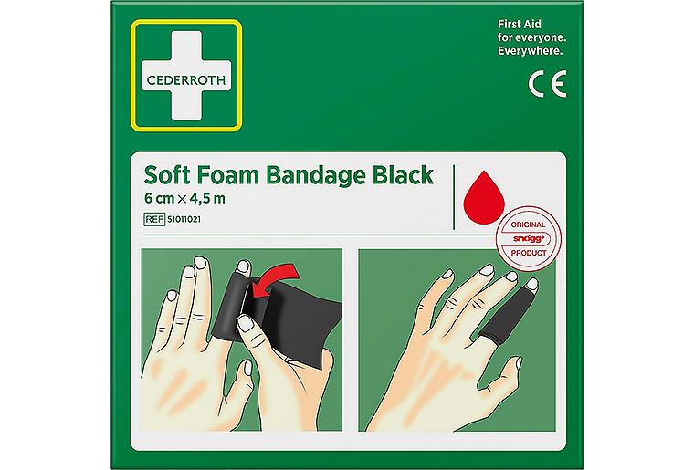 Wund-Schnell/Schaumverband Cederroth,schwarz,4500x60mm