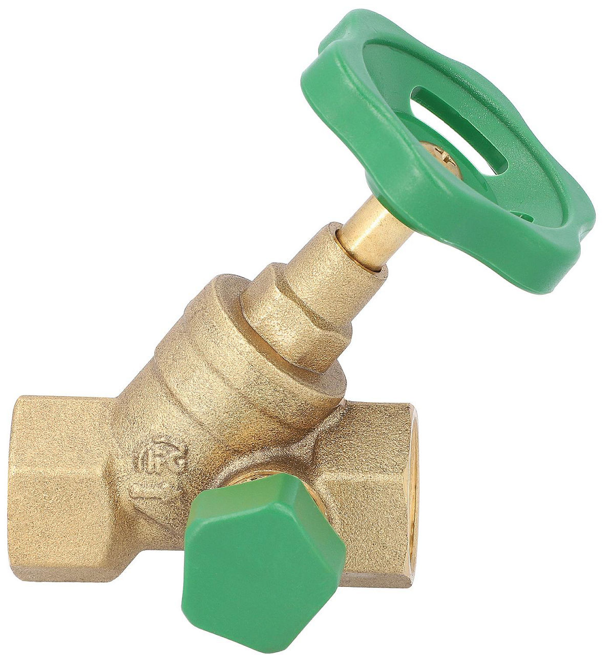 Schrägsitzventil DN 15 1/2" mit Entleerung Schrägsitzventil DN 15 1/2" mit Entleerung
