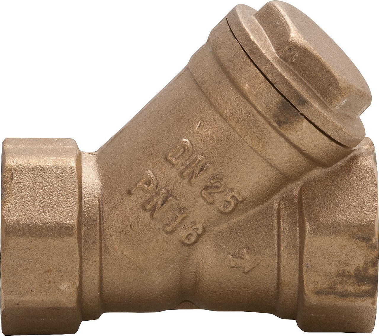 Schmutzfänger PN16 Messing mit Edelstahlsieb R 1" Schmutzfänger PN16 Messing mit Edelstahlsieb R 1"