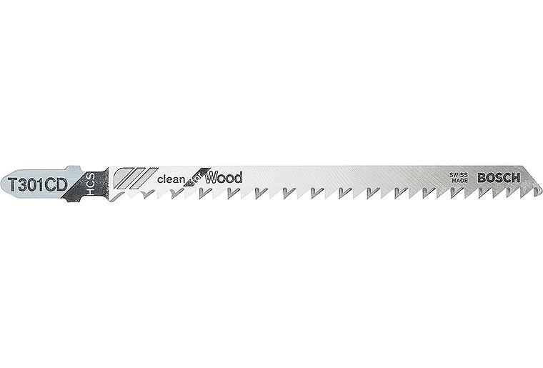 Stichsägeblätter BOSCH T301CD Länge 117mm VPE 5 Stück f. saubere gerade Schnitte in Holz Stichsägeblätter BOSCH T301CD Länge 117mm VPE 5 Stück f. saubere gerade Schnitte in Holz