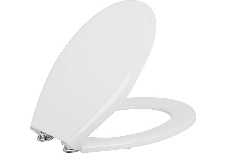 WC-Sitz Tibali,weiß, Softclose, aus Duroplast,Edelstahlscharnier WC-Sitz Tibali,weiß, Softclose, aus Duroplast,Edelstahlscharnier