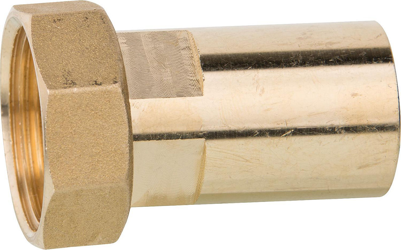 Verschraubung auf Press-Löt- stutzen,11/4"xÜWM-35mm-Stutzen, Messing,inkl.Dichtung Verschraubung auf Press-Löt- stutzen,11/4"xÜWM-35mm-Stutzen, Messing,inkl.Dichtung