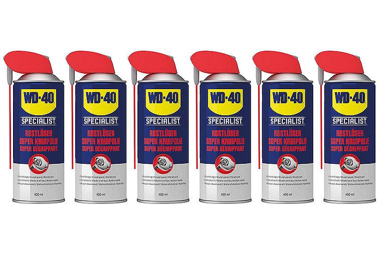 Rostlöser WD40-Set, 6-teilig, mit Gratis Bit-Set