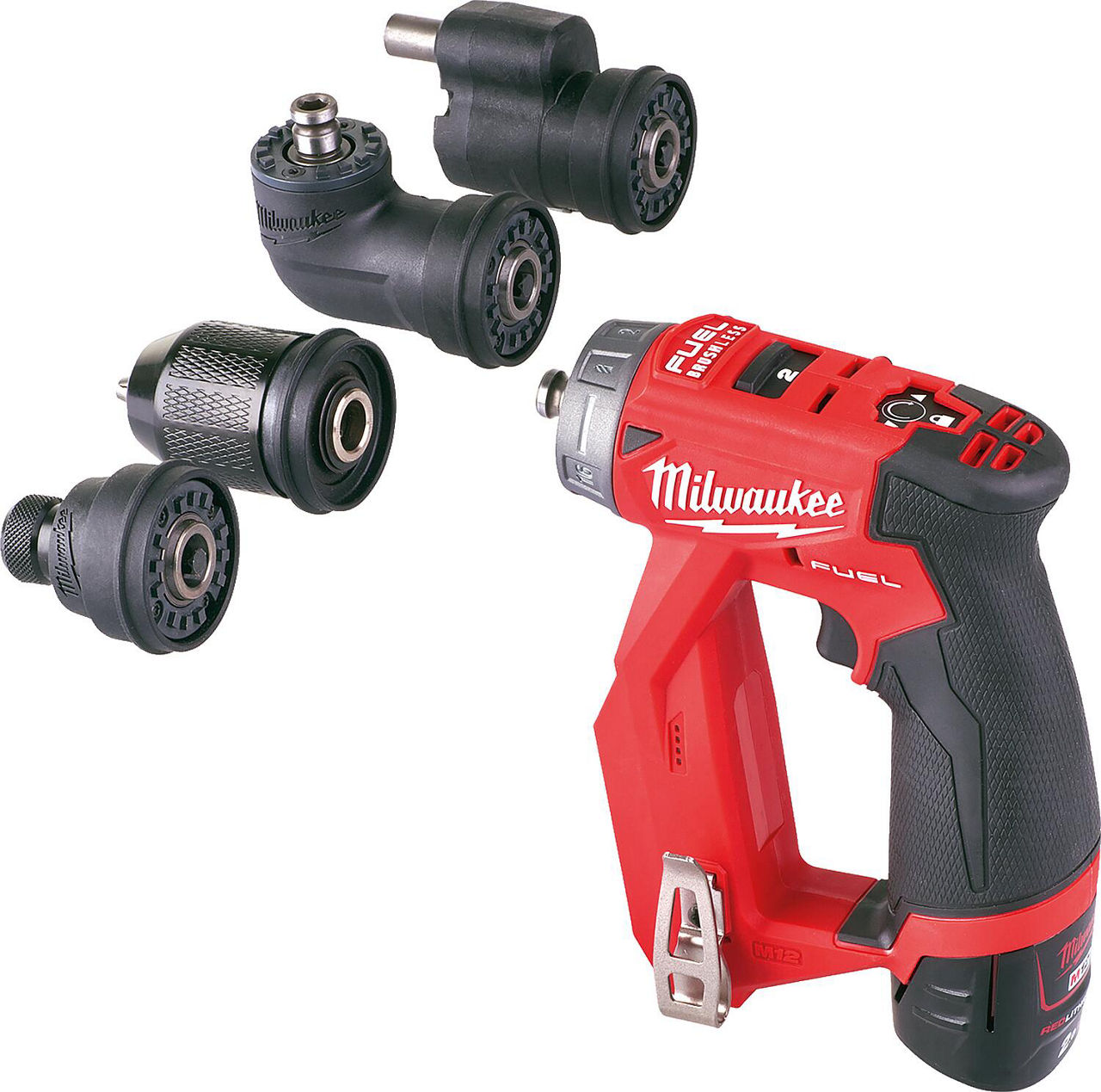 Akku-Bohrschrauber Milwaukee M12FDDXKIT-202X, 12 V mit 2x 2,0 Ah Akkus und Ladegerät Akku-Bohrschrauber Milwaukee M12FDDXKIT-202X, 12 V mit 2x 2,0 Ah Akkus und Ladegerät