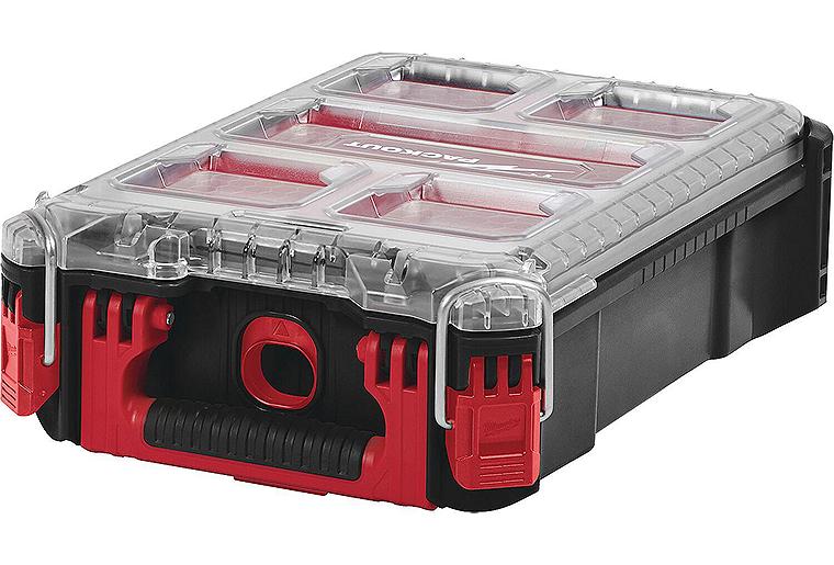 Transportkoffer Milwaukee PACKOUT Organiser Compact, inkl. Sortierboxen 386 x 249 x 117 mm