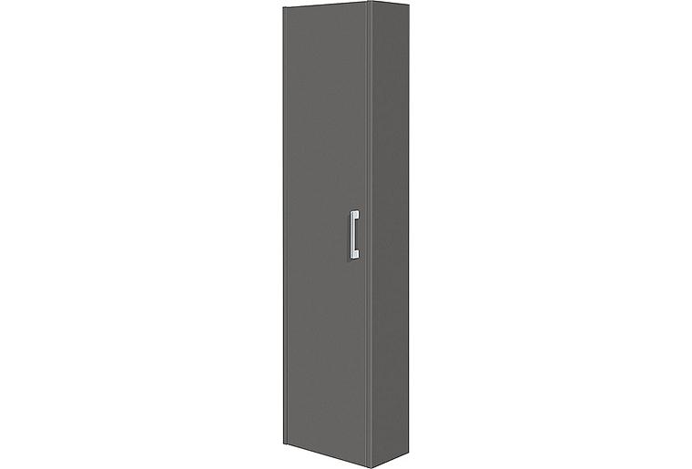 Hochschrank Serie ENI, ELISA 1 Tür graphit Hgl. Anschlag links 386x1500x206 mm Hochschrank Serie ENI, ELISA 1 Tür graphit Hgl. Anschlag links 386x1500x206 mm