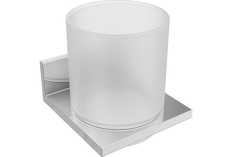 Glashalter Hewi System 900 Q mit Wandhalter, chrom