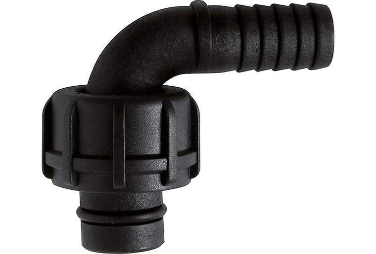 Schlauchanschluss gebogen IG, 1" Kunststoff Schlauchanschluss gebogen IG, 1" Kunststoff