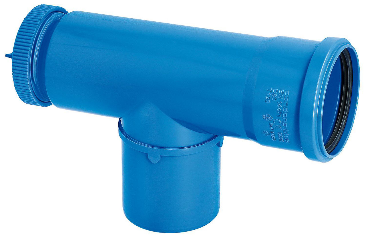 CondensBlue Revisions T-Stück einwandig, DN 60 CondensBlue Revisions T-Stück einwandig, DN 60
