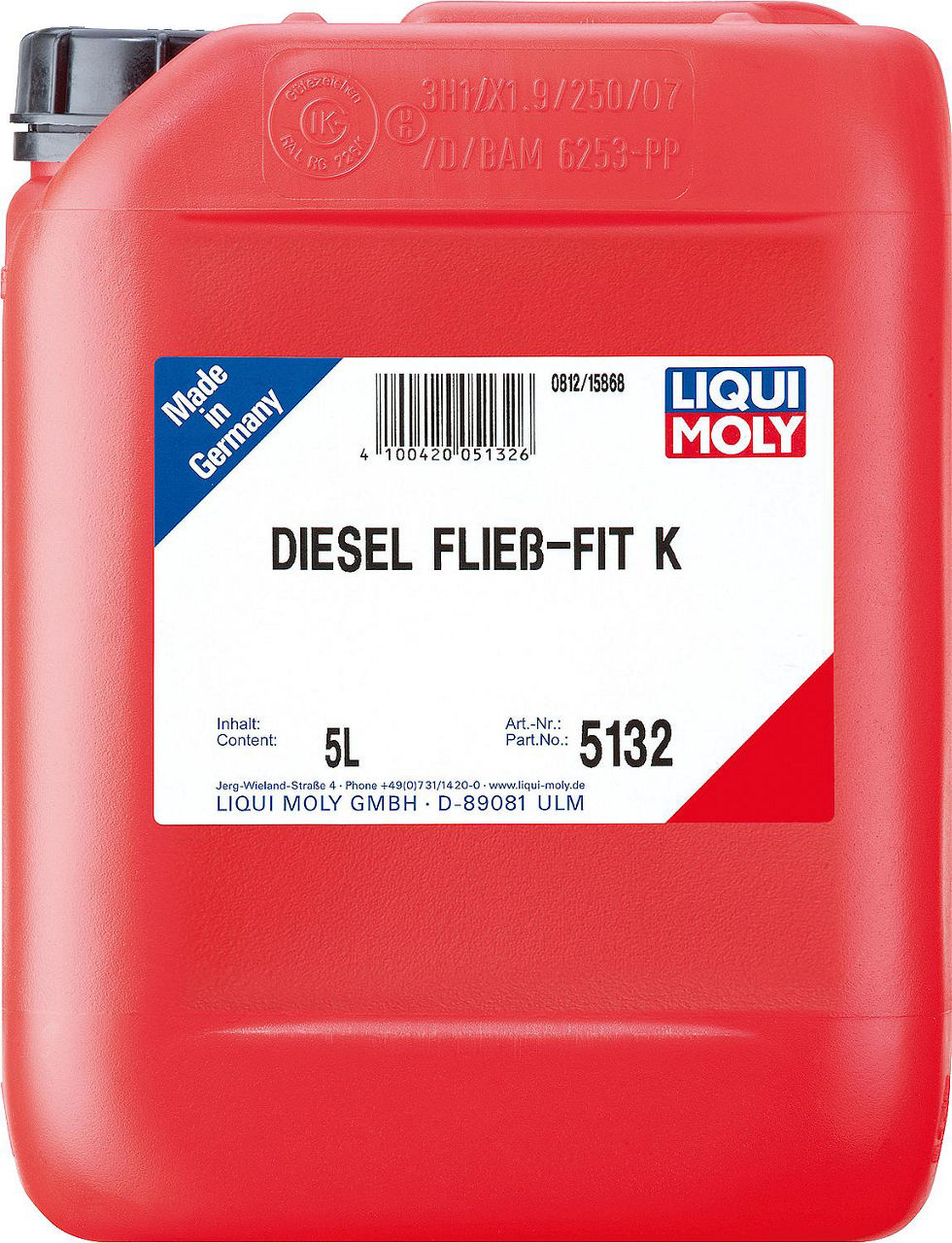 Kraftstoffadditiv LIQUI MOLY Diesel Fließ-Fit K 5l Kanister Kraftstoffadditiv LIQUI MOLY Diesel Fließ-Fit K 5l Kanister