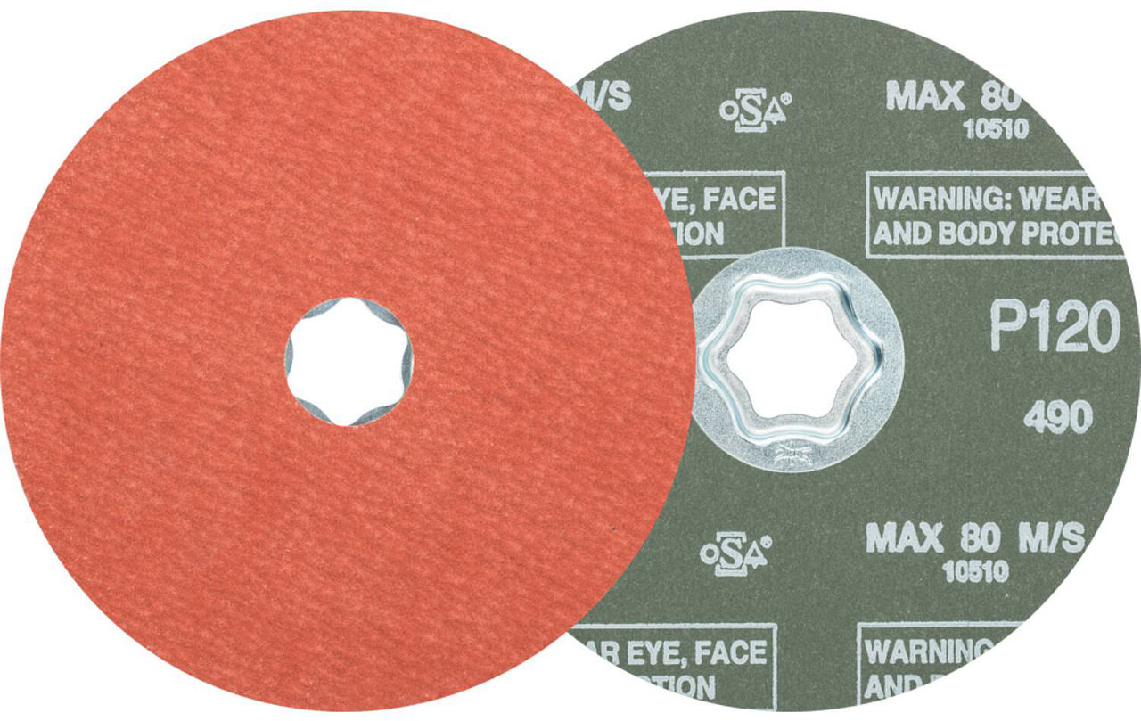 Fiberscheibe Pferd COMBICLICK, Ø 125 mm, Körnung A-COOL120 Fiberscheibe Pferd COMBICLICK, Ø 125 mm, Körnung A-COOL120