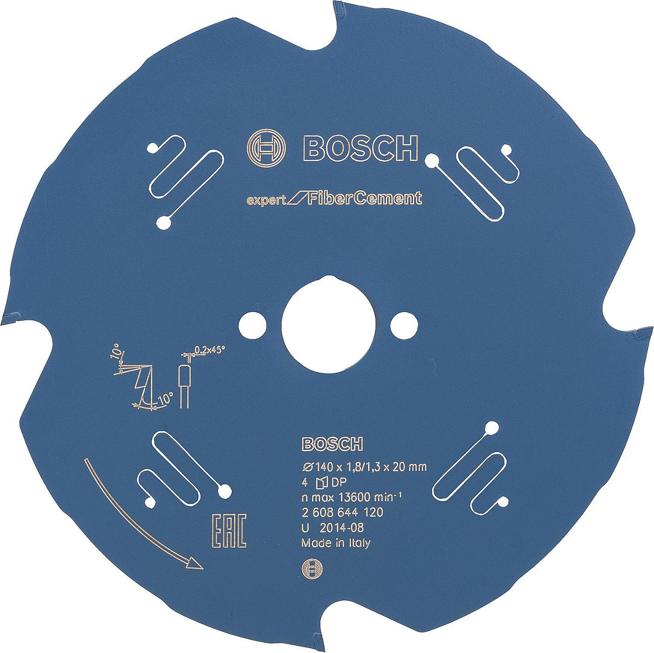 Kreissägeblatt Bosch für Faserzemetplatten 140x20mm Kreissägeblatt Bosch für Faserzemetplatten 140x20mm