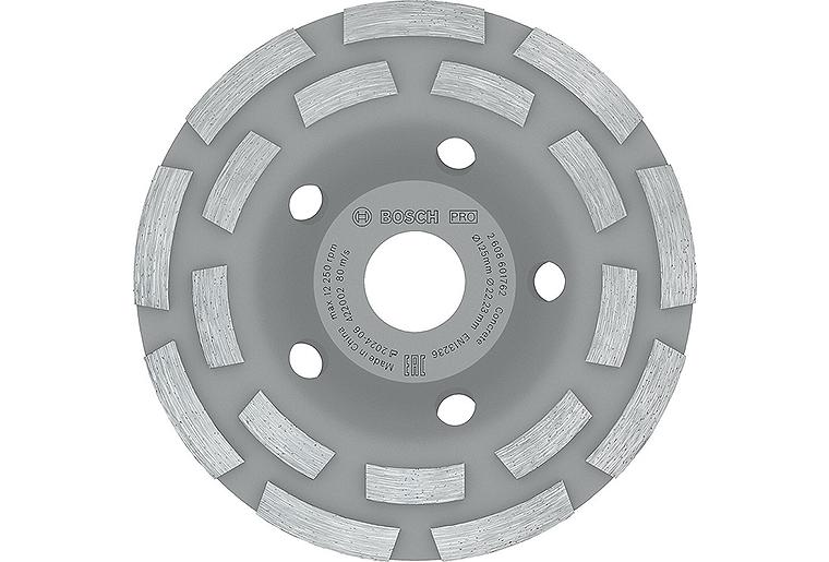 Diamantschleifteller Bosch 125 x 22,23 mm, 2-reihig Diamantschleifteller Bosch 125 x 22,23 mm, 2-reihig