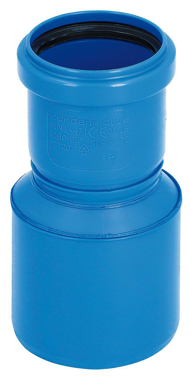 CondensBlue Reduzierung konzentrisch, einwandig DN 80 x DN 60 CondensBlue Reduzierung konzentrisch, einwandig DN 80 x DN 60