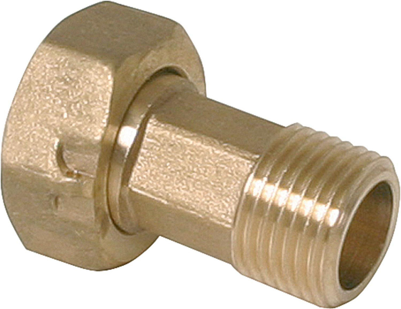 Verschraubung mit Dichtung 3/4" für Aufputzzähler 1/2" Ms. blank 1 Stück!! Verschraubung mit Dichtung 3/4" für Aufputzzähler 1/2" Ms. blank 1 Stück!!
