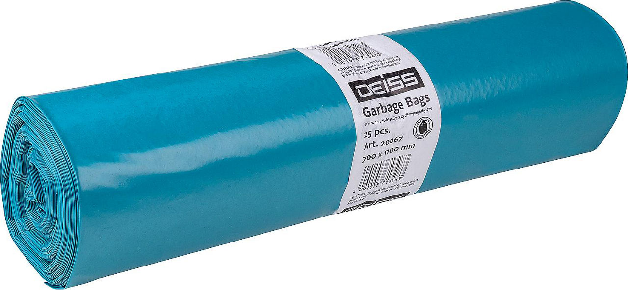 Abfallsack Standard 120 Ltr. Größe 700x1100x0,06mm 1 Rolle = 25 Stück