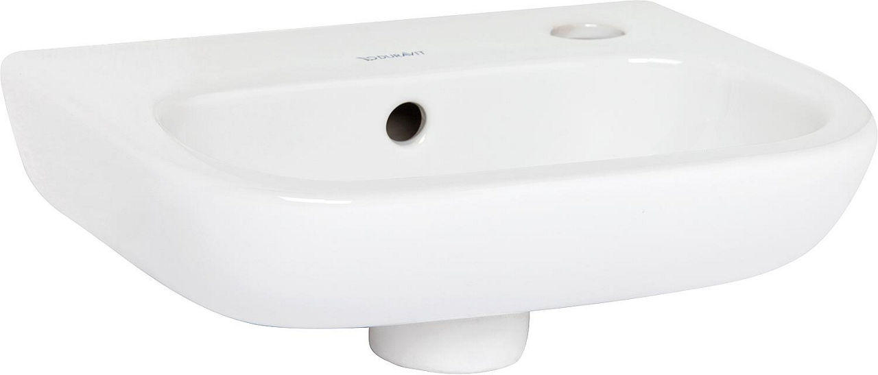 Handwaschbecken Duravit D-Code 360 mm, mit Überlauf, 1 Hahnloch rechts, Weiß Handwaschbecken Duravit D-Code 360 mm, mit Überlauf, 1 Hahnloch rechts, Weiß