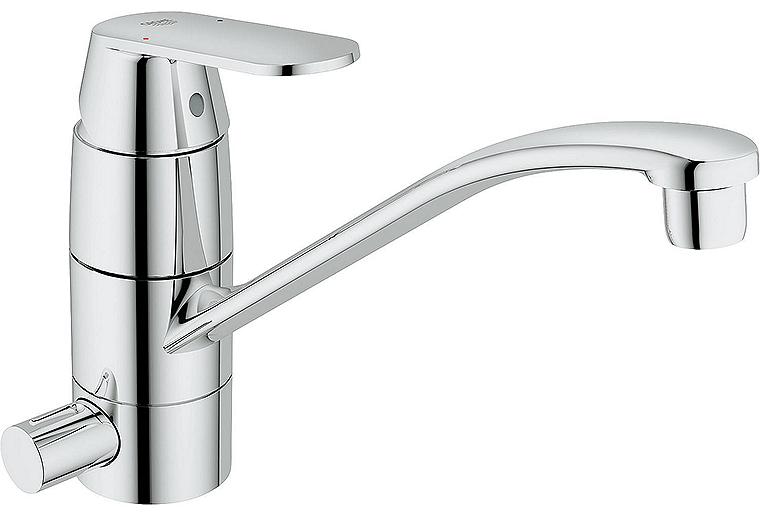 Spültischmischer Grohe Eurosmart Cosmopolitan mit Geräteanschlussventil Ausladung 239 mm chrom