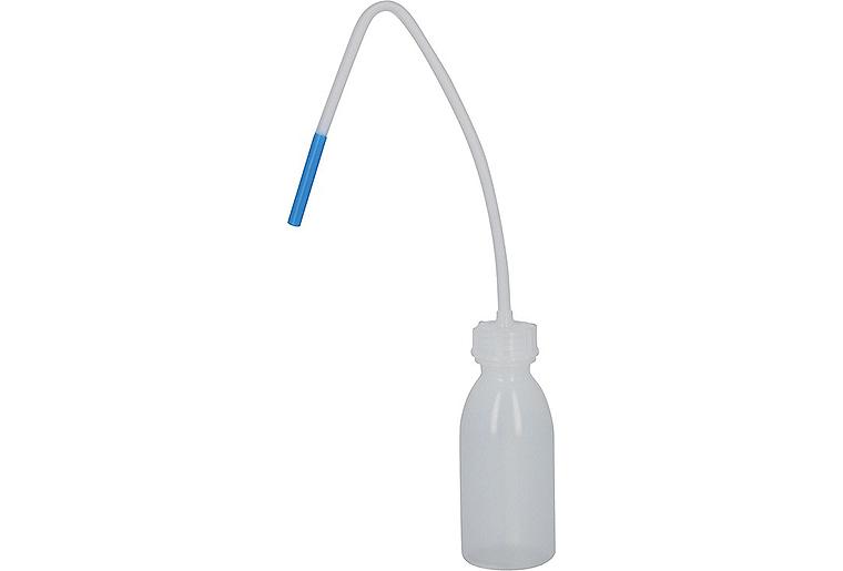 Kunststoff-Flasche mit abgekröpftem Spritzrohr 125ml