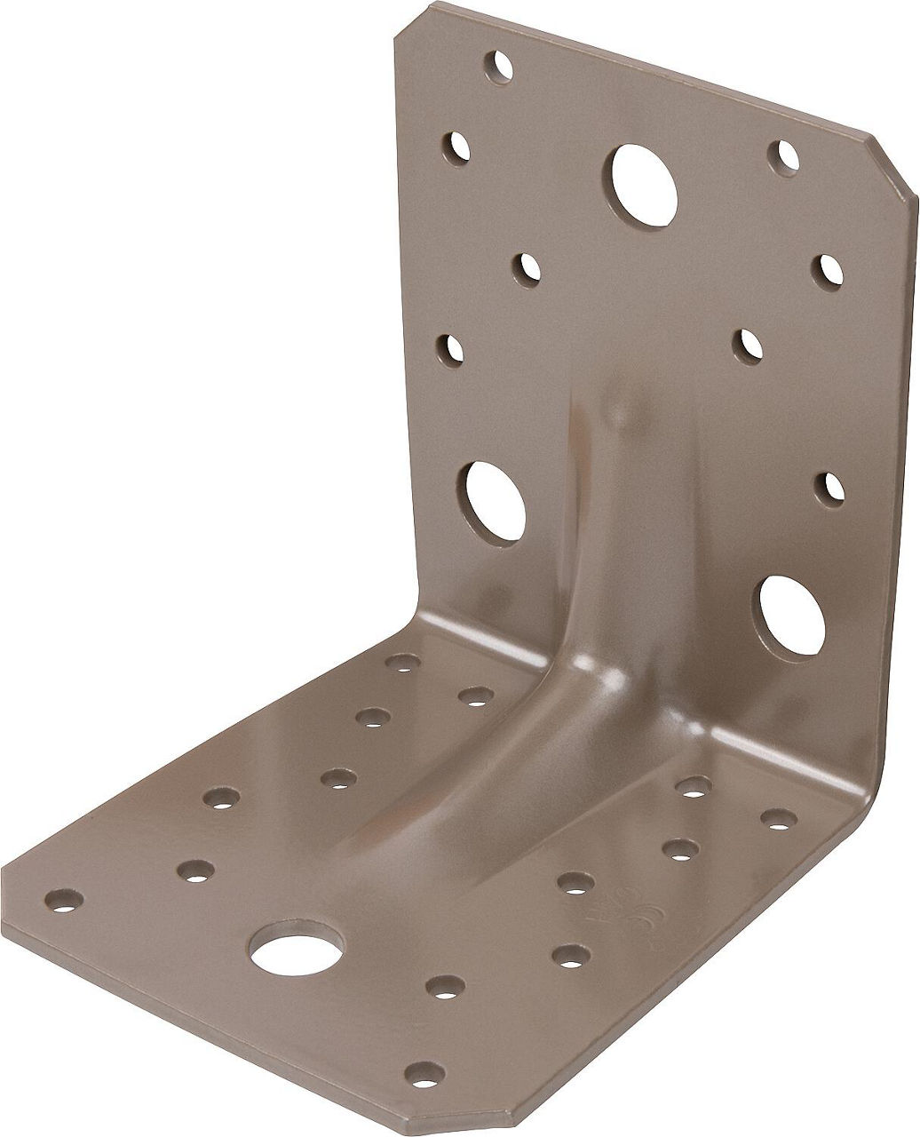 Schwerlast-Winkelverbinder 105 x 105 x 90 mm, mit Sicke DURAVIS® Material: Stahl, sendzimirverzinkt, perlbeige RAL 1035 Schwerlast-Winkelverbinder 105 x 105 x 90 mm, mit Sicke DURAVIS® Material: Stahl, sendzimirverzinkt, perlbeige RAL 1035