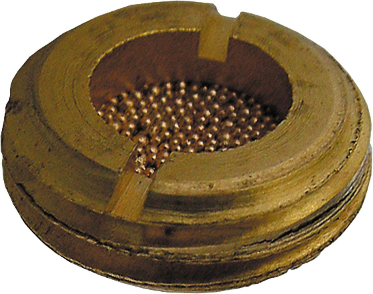 Schalldämpfer aus Sinterbronze flache Ausführung mit Schlitz G 3/8 Schalldämpfer aus Sinterbronze flache Ausführung mit Schlitz G 3/8