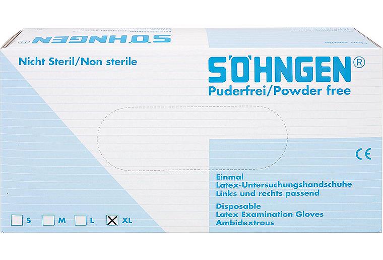 Latex Schutzhandschuhe puderfrei, Größe XL VPE=100Stück,1010095